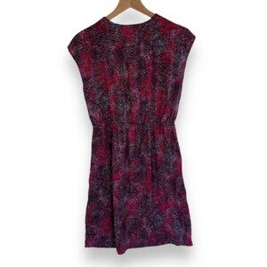 Daisy Fuentes Lightweight V-Neck/Faux Wrap Dress Womens Small Breezy